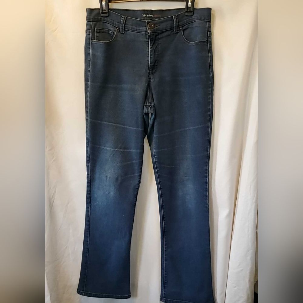 Style & Co. Dark Blue Tummy Control Denim Jeans